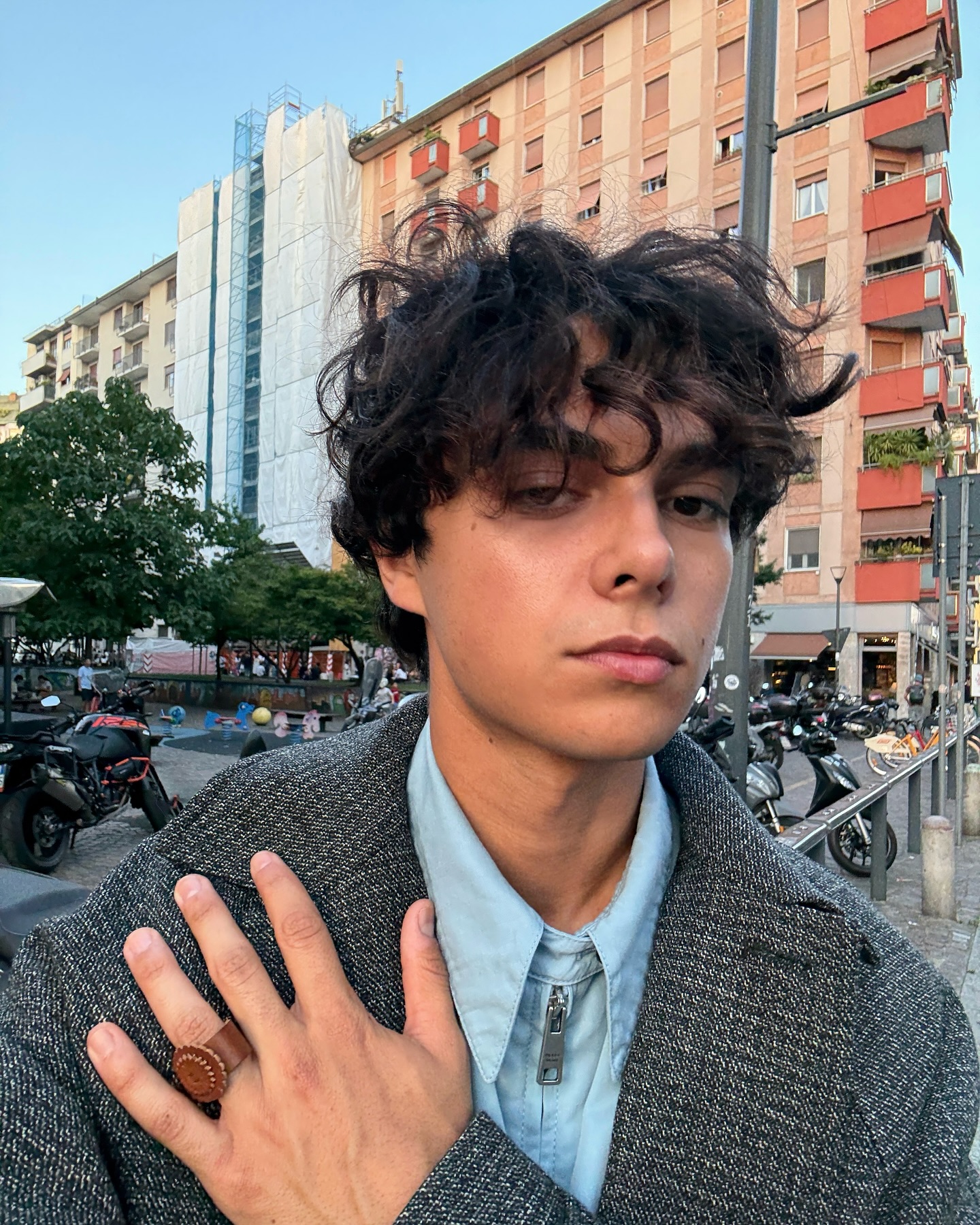 Benoftheweek performing a surreal comedic bit with exaggerated expression and playful timing