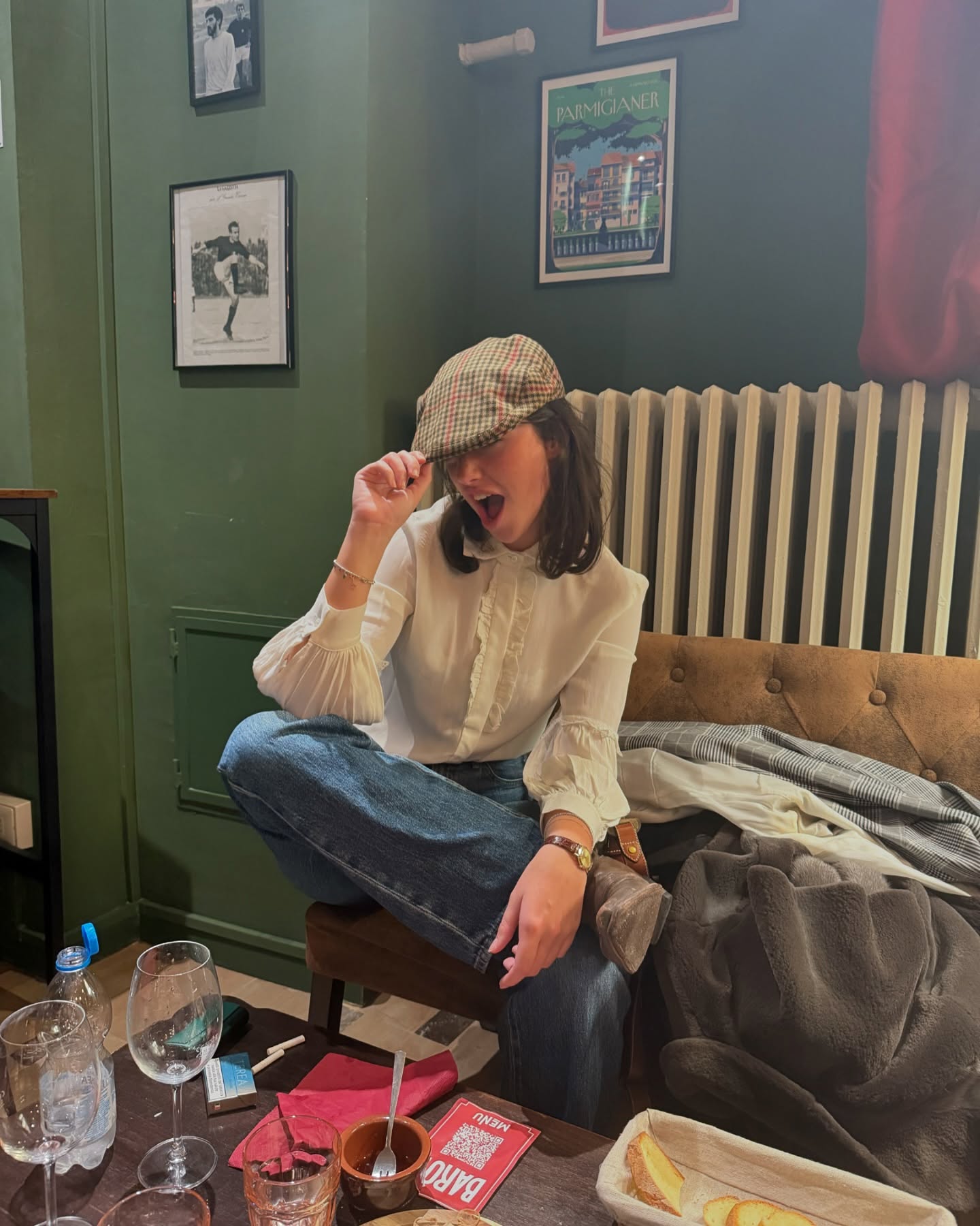 Gio Scotti performing a lip sync on camera with expressive gestures and a clean, minimalist background