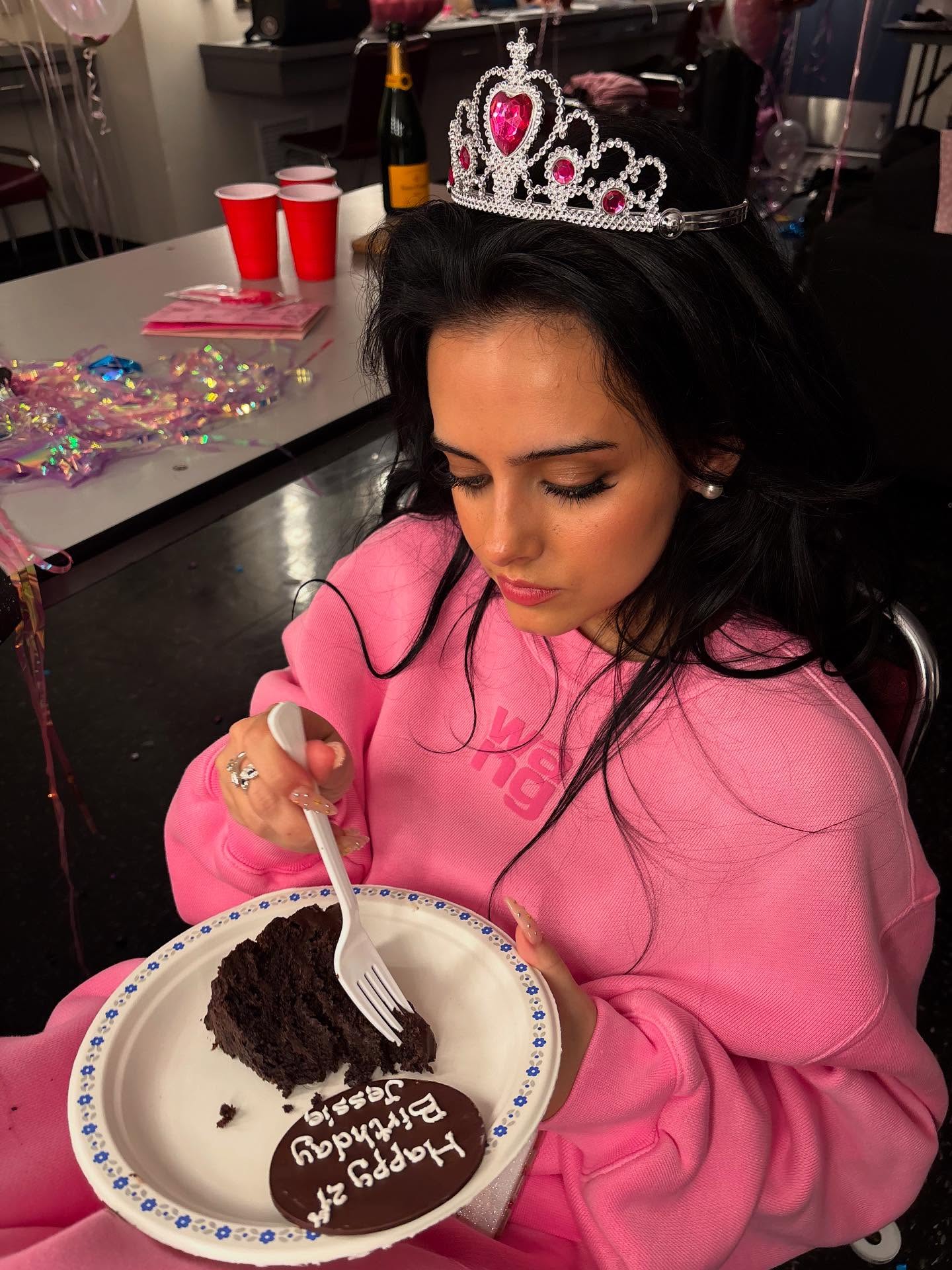 Jessie Murph performing on stage, captured mid-song with expressive lighting that reflects the emotional tone of her music