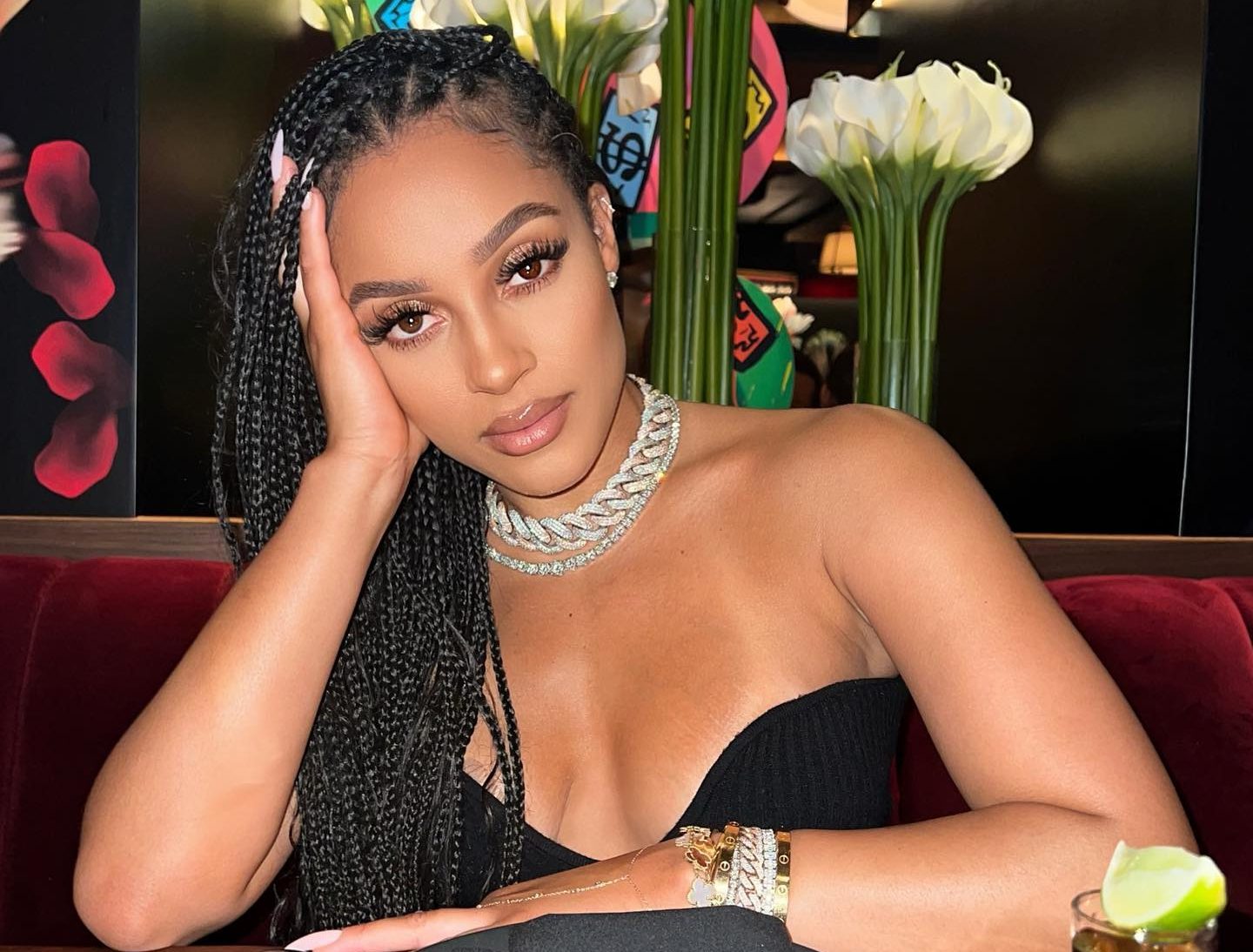 Joie Chavis in a poised dance stance, conveying strength, focus, and grace.