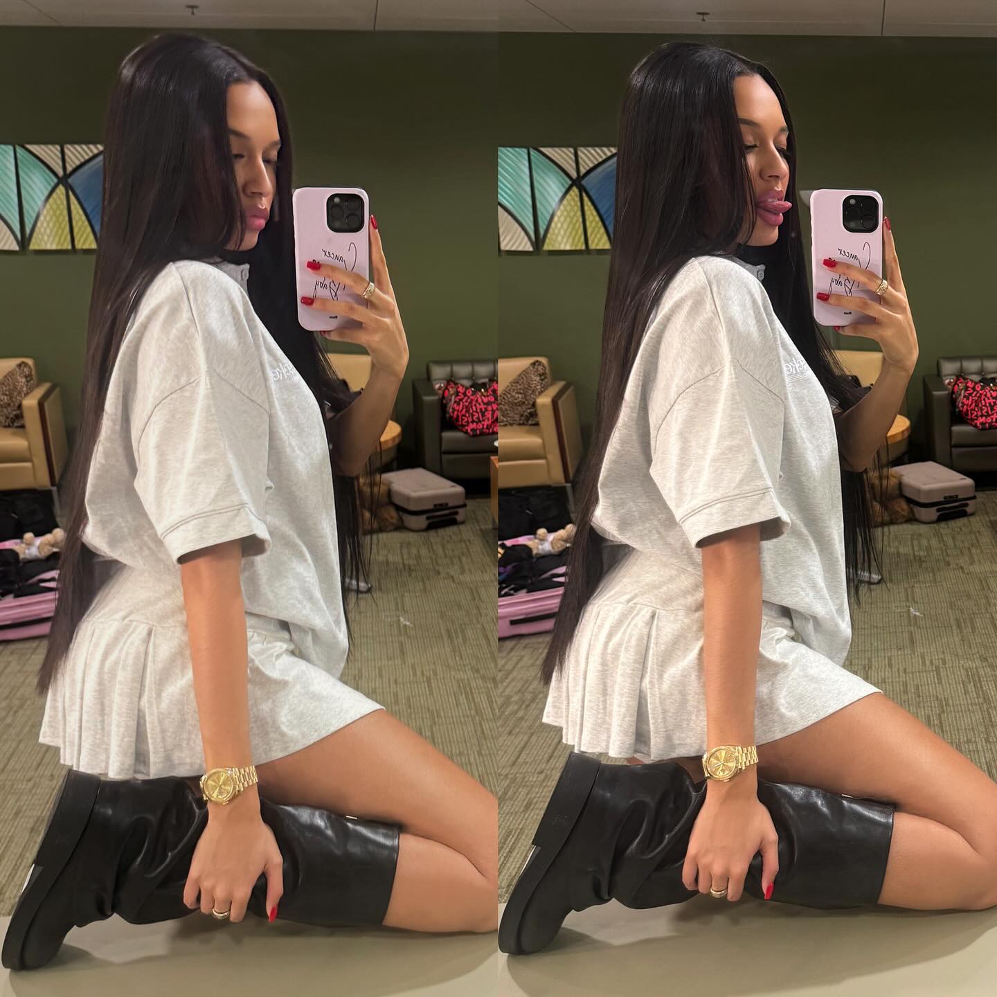 Model and influencer Brooklyn Nikole posing in a stylish outfit with natural light, reflecting her Atlanta rooted aesthetic and confident presence.